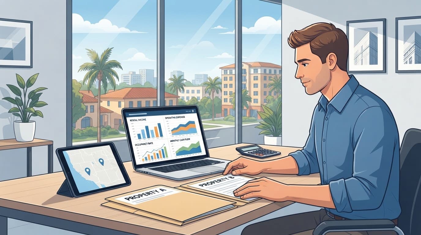 Southwest Florida rental comparison by rent, expenses, and monthly performance