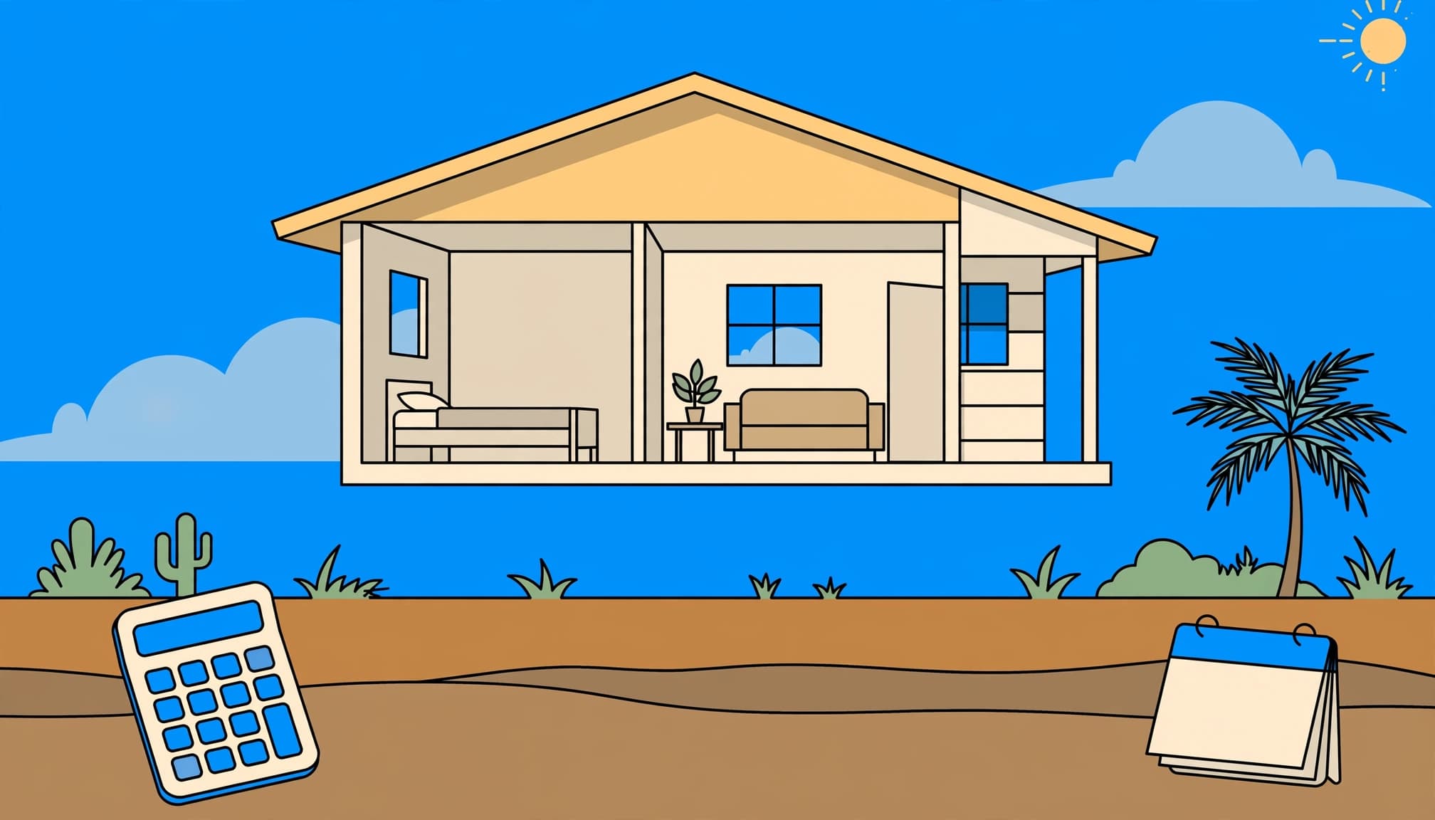 Florida rental property depreciation illustration separating the building from nondepreciable land