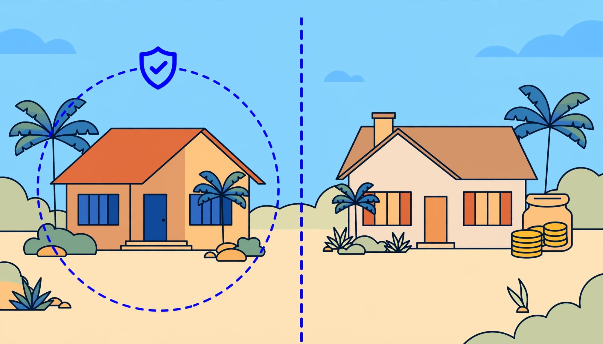 Florida rental property LLC asset separation between a rental house and an owner's personal home.